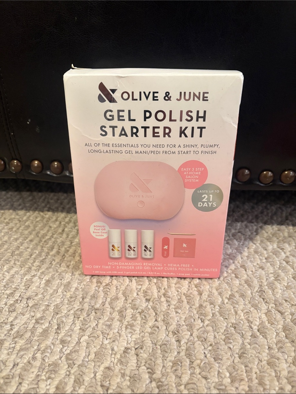 Pink Gel Polish Starter Kit — LED Lamp & Essentials